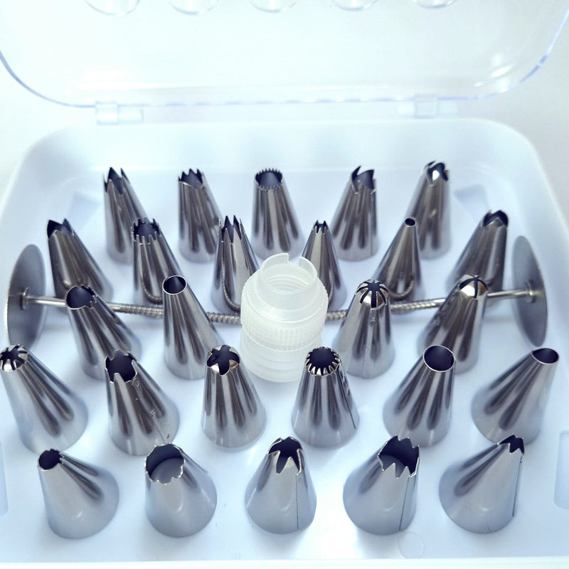 26 Pieces Decorative Pastry Nozzles Set – Stainless Steel Cake Decorating Tool